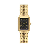 Fossil RAQUEL Damenuhr Quarz Gold Schwarz 23 mm Edelstahl - ES5434